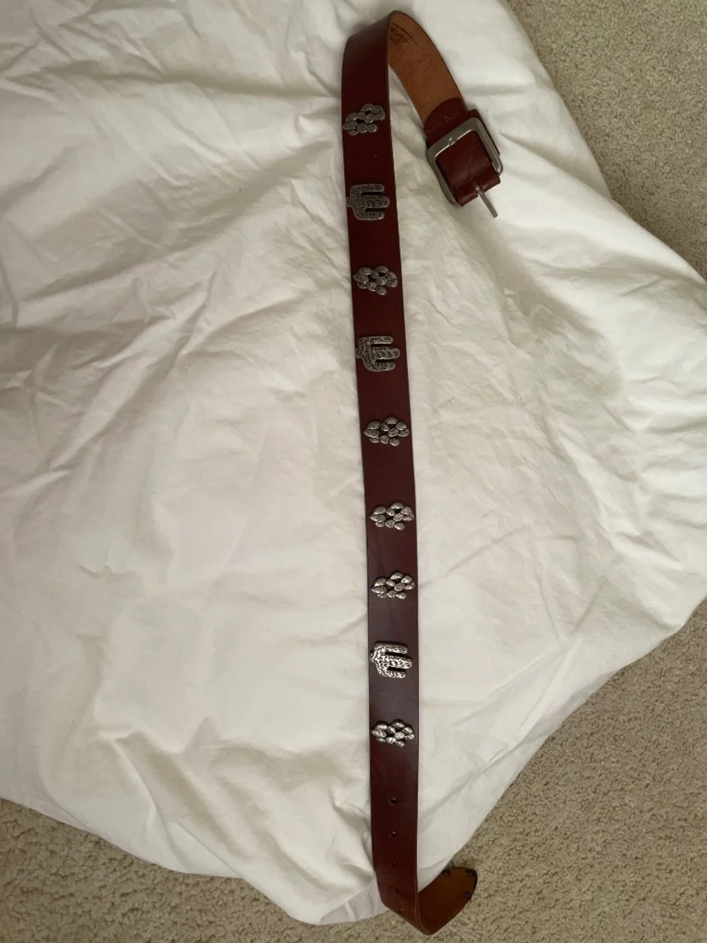 Leather belt